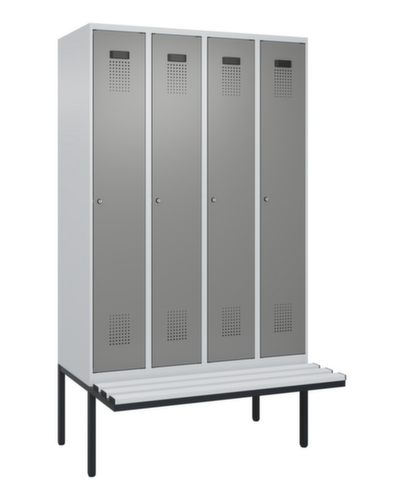 C+P locker Evolo PLUS met zwevende bank, vakbreedte 300 mm