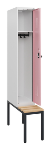 C+P locker Evolo PLUS met bank, vakbreedte 300 mm