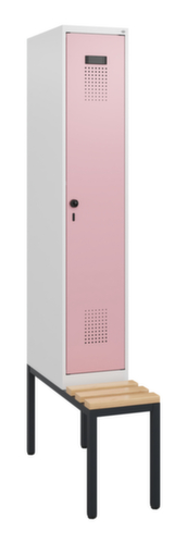 C+P locker Evolo PLUS met bank, vakbreedte 300 mm