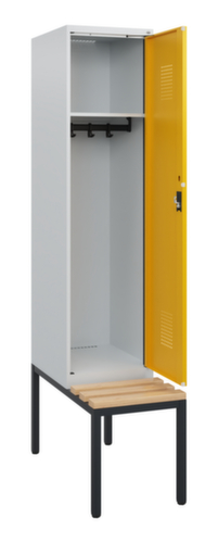 C+P locker Evolo PLUS met bank, vakbreedte 400 mm