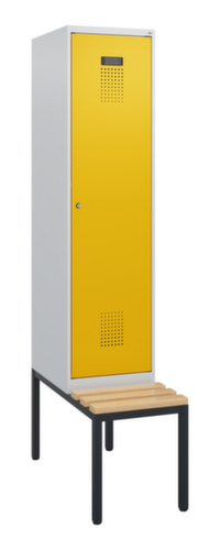 C+P locker Evolo PLUS met bank, vakbreedte 400 mm