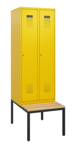 C+P locker Evolo PLUS met bank, vakbreedte 300 mm