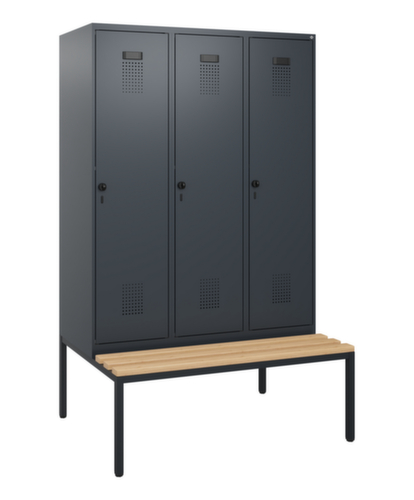 C+P locker Evolo PLUS met bank, vakbreedte 400 mm