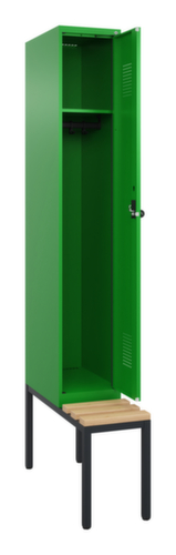 C+P locker Evolo PLUS met bank, vakbreedte 300 mm