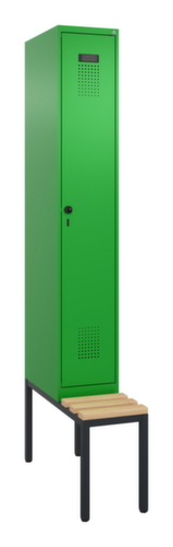 C+P locker Evolo PLUS met bank, vakbreedte 300 mm