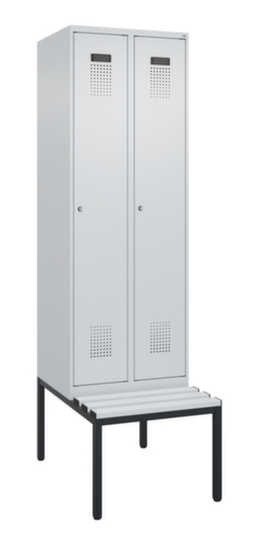 C+P locker Evolo PLUS met bank, vakbreedte 300 mm