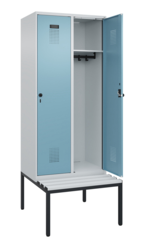 C+P locker Evolo PLUS met bank, vakbreedte 400 mm