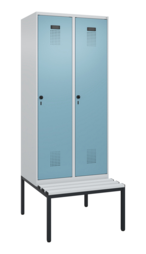 C+P locker Evolo PLUS met bank, vakbreedte 400 mm