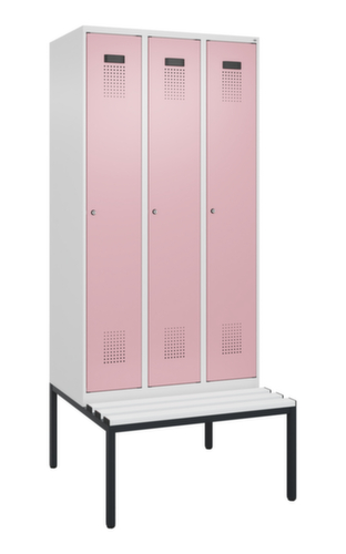 C+P locker Evolo PLUS met bank, vakbreedte 300 mm
