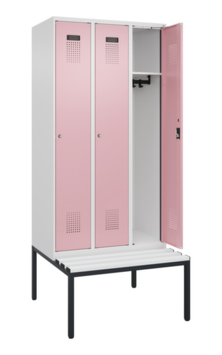 C+P locker Evolo PLUS met bank, vakbreedte 300 mm