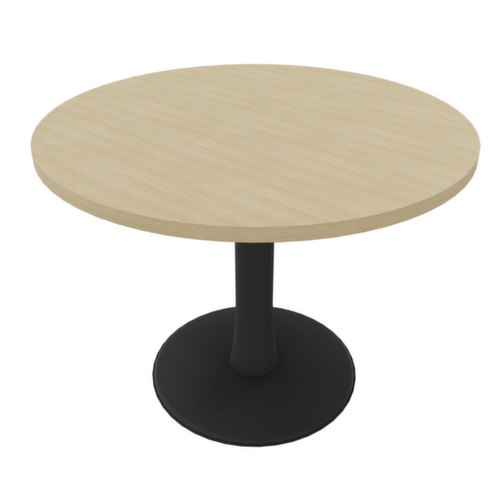 Quadrifoglio Vergadertafel IDEA+, Ø 1000 mm, plaat eiken