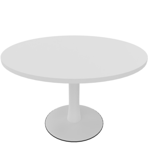 Quadrifoglio Vergadertafel IDEA+, Ø 1200 mm, plaat wit