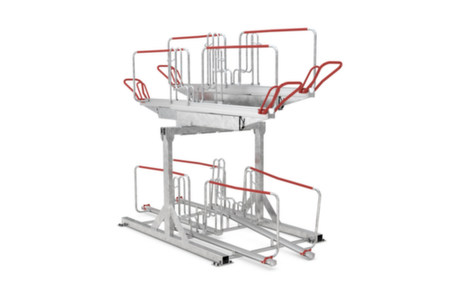 WSM Dubbeldeks fietsenrek BikeHub Economy