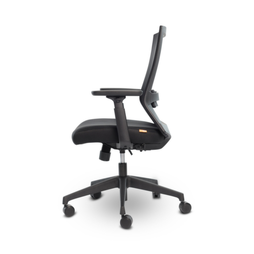UDOBÄR Bureaustoel Iron met synchroonmechanisme, rugleuning met netbekleding en rugdrager, zwart