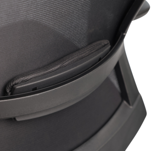 UDOBÄR Bureaustoel Iron met synchroonmechanisme, rugleuning met netbekleding en rugdrager, zwart