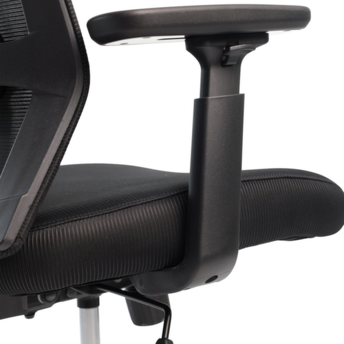 UDOBÄR Bureaustoel Iron met synchroonmechanisme, rugleuning met netbekleding en rugdrager, zwart