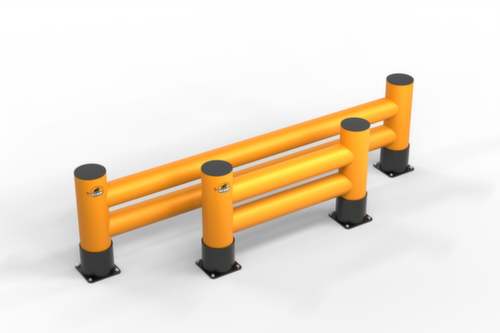 a.m.p.e.r.e. Aanrijdbeveiliging voor stelling Rack Mammut®, hoogte x lengte 600 x 1200 mm