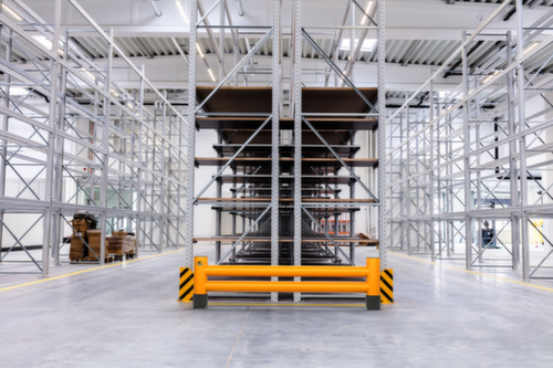 a.m.p.e.r.e. Aanrijdbeveiliging voor stelling Rack Mammut®, hoogte x lengte 600 x 1200 mm