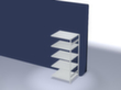 hofe Traversestelling in standaard uitvoering, hoogte x breedte x diepte 2000 x 1010 x 835 mm, 5 legborden
