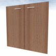 Quadrifoglio Dubbele openslaande deur voor scheidingswand, hoogte x breedte 860 x 830 mm