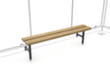 WSM Bank RelaxNature II 1500 voor rokersoverkapping, RAL5010 gentiaanblauw