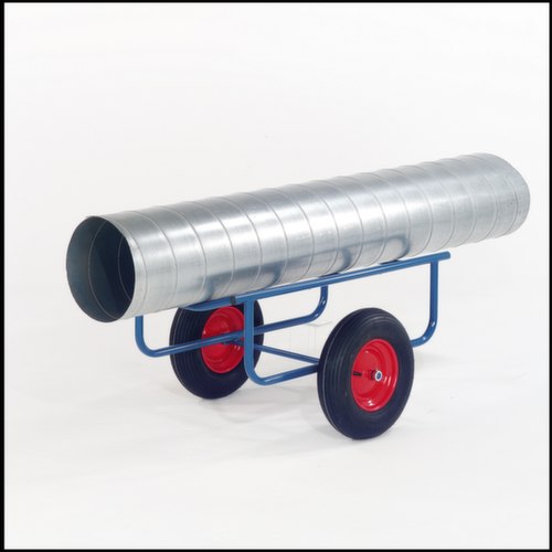 Rollcart Kruiwagen, draagvermogen 250 kg, massief rubber banden  L