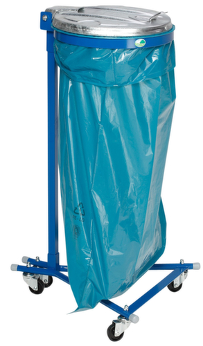 VAR Mobiele vuilniszakstandaard, voor 120-liter-zakken, gentiaanblauw  L