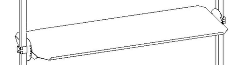 Rocholz Schuine plank voor 2000 inpaktafel, breedte x diepte 1630 x 450 mm  L