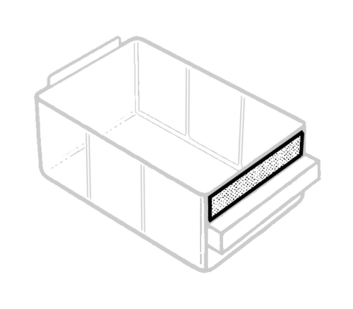 raaco robuuste transparante magazijnbak 1224-02 met metalen frame, 24 lade(n), donkerblauw/transparant  L
