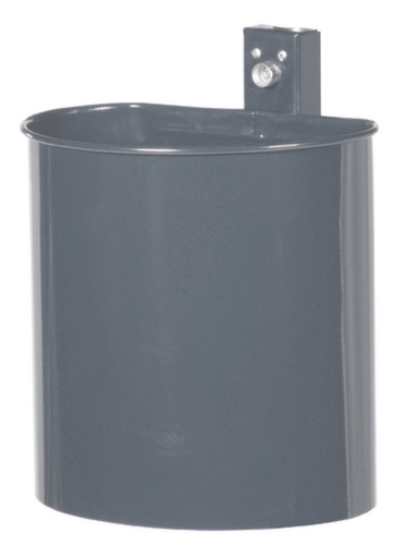 Afvalbak voor wand- of paalmontage, 20 l, DB703 antraciet  L