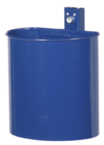 Afvalbak voor wand- of paalmontage, 20 l, kobaltblauw  L