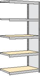 regalwerk Inhaakstelling voor spaanplaten met legborden, hoogte x breedte x diepte 2000 x 1005 x 426 mm, 5 legborden