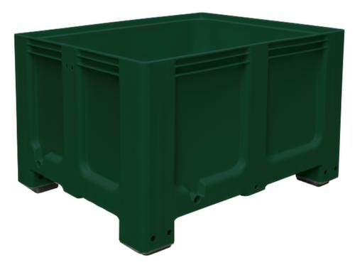 Grote container voor koelhuizen, inhoud 610 l, groen, 4 voeten  L