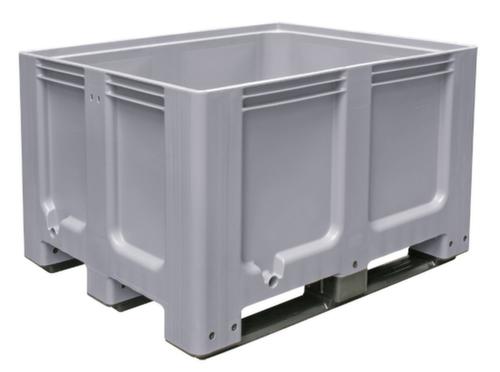 Grote container voor koelhuizen, inhoud 610 l, antraciet, 3 sleden  L