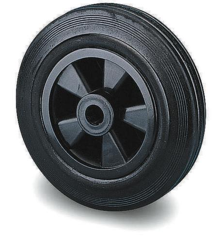 BS-ROLLEN Massief rubberen wiel, draagvermogen 100 kg, massief rubber banden  L