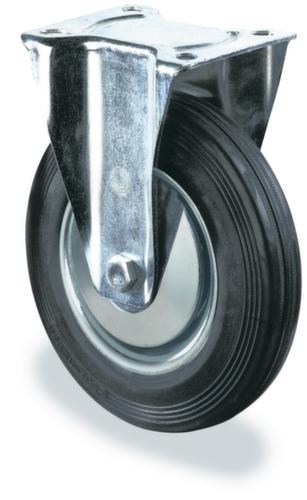BS-ROLLEN Robuust massief rubberen wiel, draagvermogen 170 kg, massief rubber banden  L