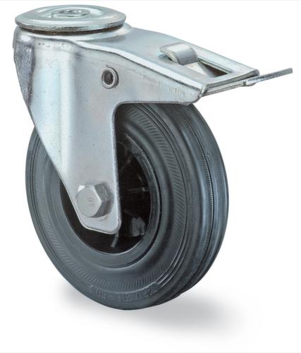 BS-ROLLEN Massief rubberen wiel, draagvermogen 50 kg, massief rubber banden  L