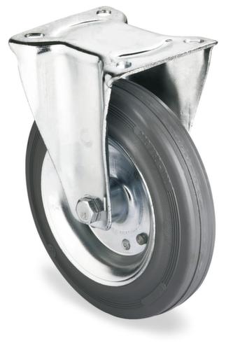 BS-ROLLEN Niet-strepend massief rubberen wiel, draagvermogen 50 kg, massief rubber banden  L