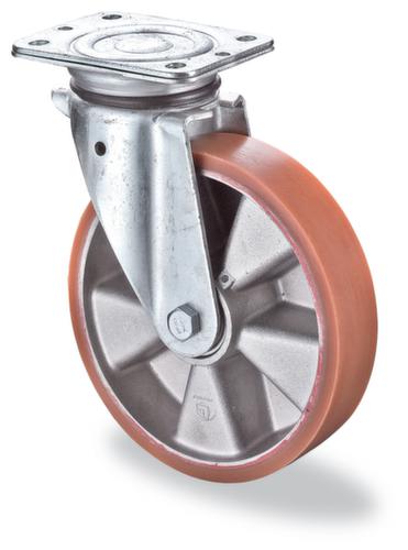 BS-ROLLEN Polyurethaan wiel met aluminium velg, draagvermogen 450 kg, polyurethaan banden  L
