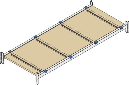 Houten plank voor palletstelling, breedte x diepte 1800 x 1100 mm  L