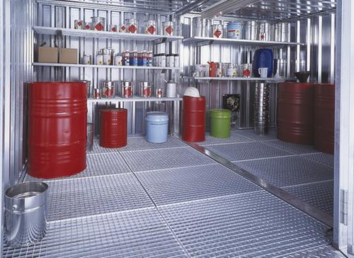 Lacont Container voor gevaarlijke stoffen voorgemonteerd, opslag passief, breedte x diepte 6075 2075 mm  L