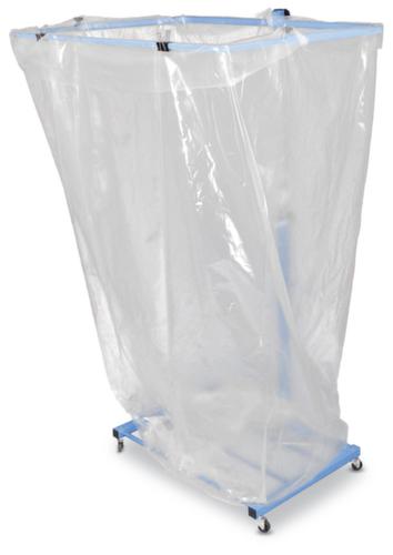 Mobiele vuilniszakstandaard met groot volume, voor 2500-liter-zakken, RAL 5012 lichtblauw  L