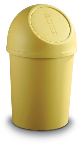 helit Push-afvalbak, 6 l, geel  L