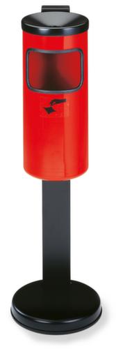 Veiligheidscombi-asbak als staand model, rood  L