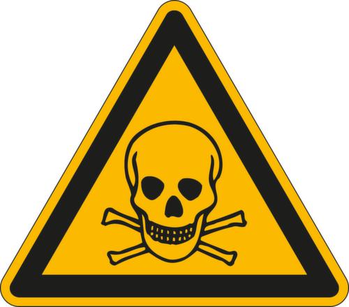 Waarschuwingsbord voor giftige stoffen, wandbord  L