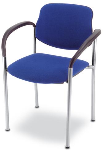 6-hoog stapelbare bezoekersstoel met bekleding  L