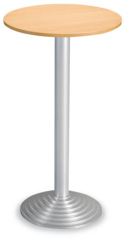 Statafel met schotelvoet, Ø 600 mm, plaat beuken  L