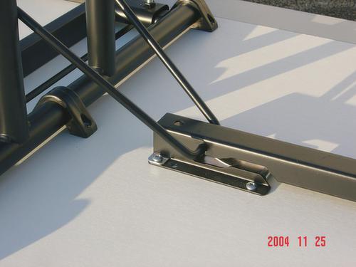 Combineerbare halfronde klaptafel, Ø 1400 mm, plaat esdoorn  L