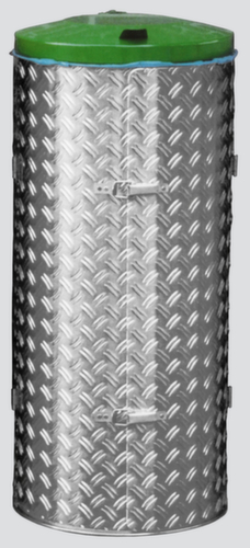VAR Vuilniszakstandaard Kompakt, voor 120-liter-zakken, deksel RAL6001 smaragdgroen  L