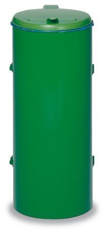 VAR Afvalverzamelaar Kompakt Junior mit Einflügeltür, 120 l, RAL6001 smaragdgroen  L